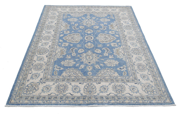 Hand Knotted Serenity Wool Rug 4' 9" x 6' 9" - No. AT79838