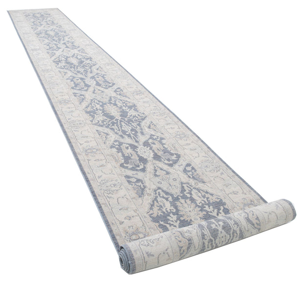 Hand Knotted Serenity Wool Rug 3' 3" x 25' 6" - No. AT75109