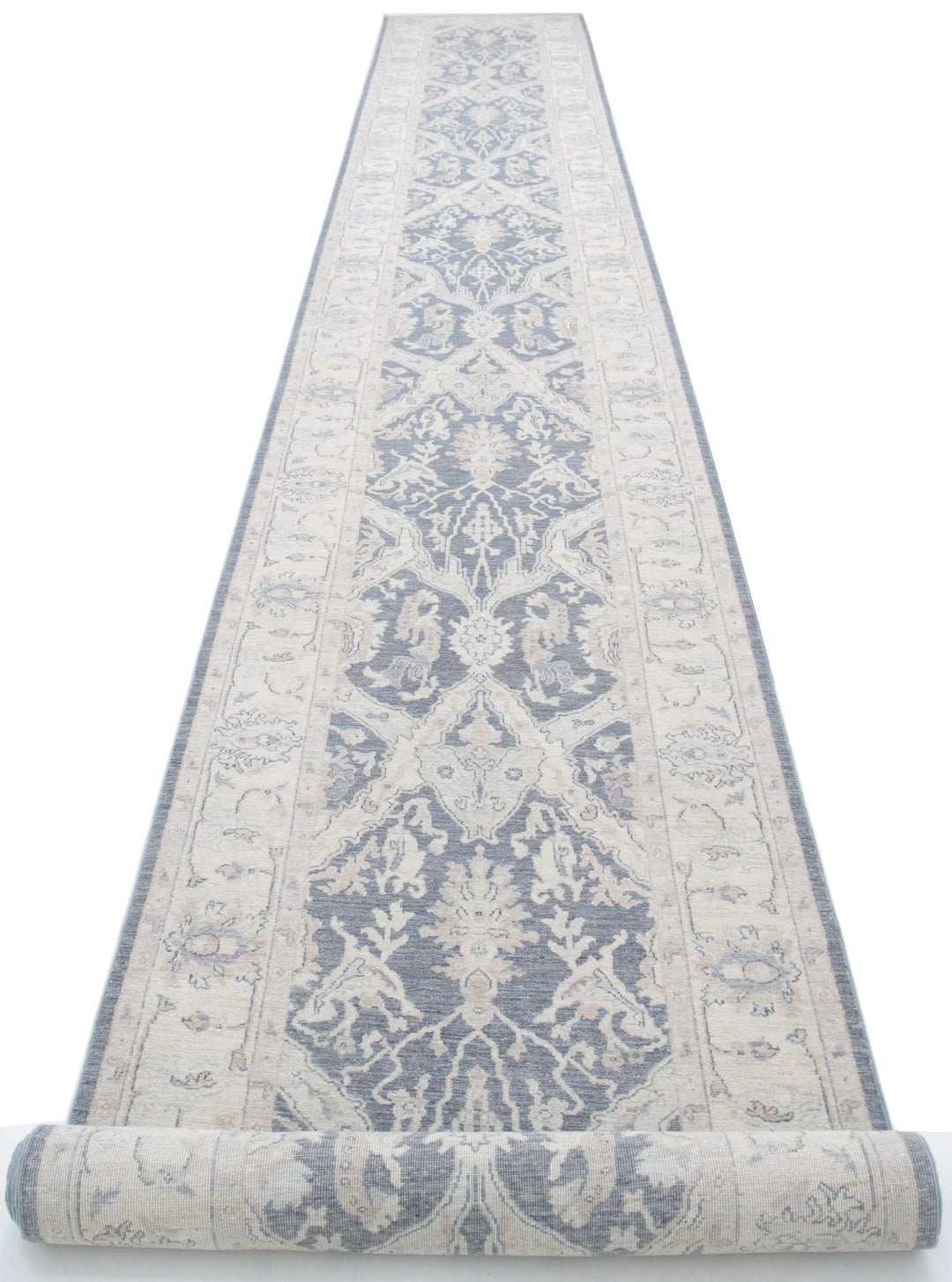 Hand Knotted Serenity Wool Rug 3' 3" x 25' 6" - No. AT75109