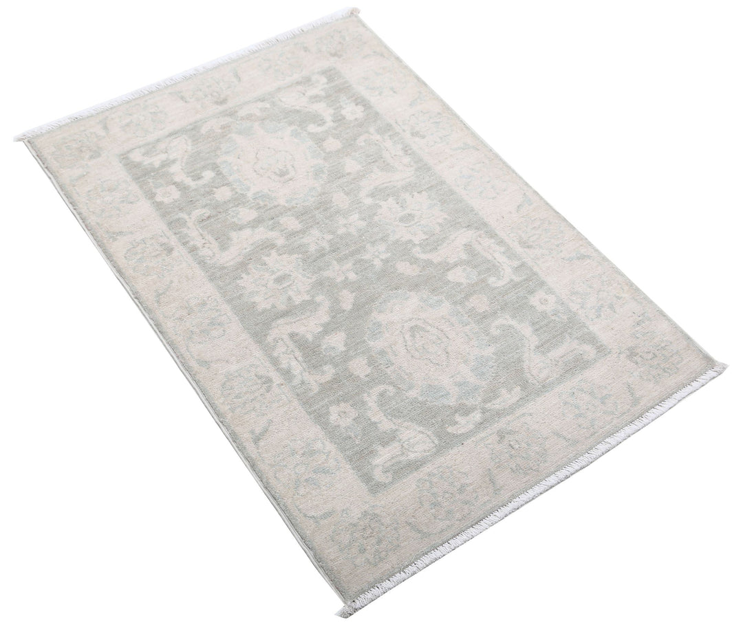 Afghan Serenity Rug 2' 0" x 3' 0" Hand-Knotted border