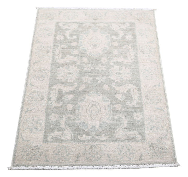 Afghan Serenity Rug 2' 0" x 3' 0" Hand-Knotted texture