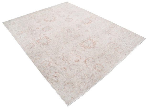 Hand Knotted Serenity Wool Rug 6' 4" x 7' 11" - No. AT63386