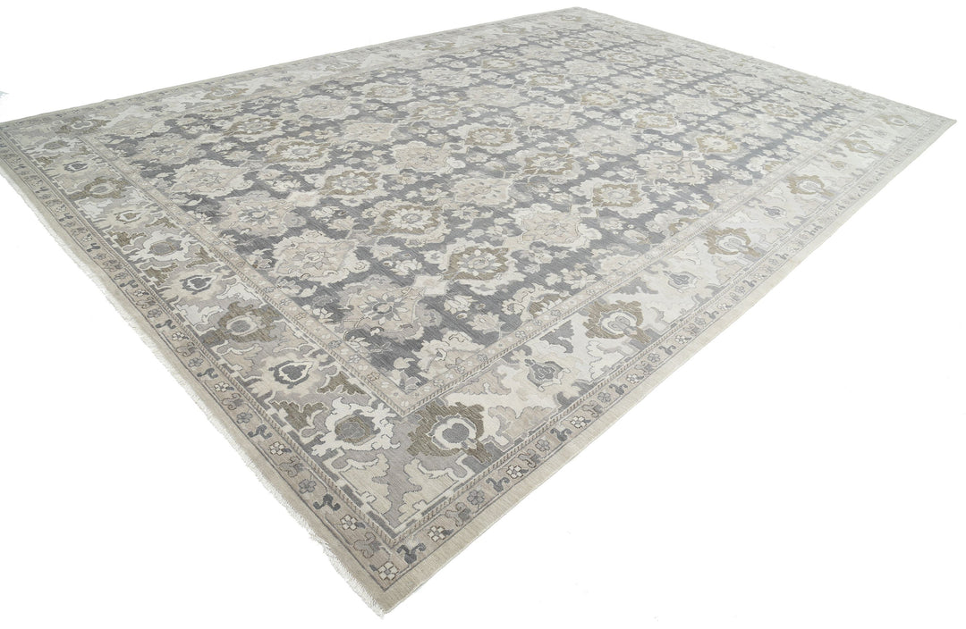 Hand Knotted Serenity Wool Rug 11' 9" x 17' 6" - No. AT36396