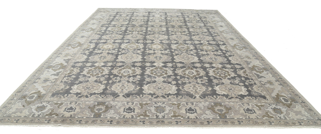 Hand Knotted Serenity Wool Rug 11' 9" x 17' 6" - No. AT36396