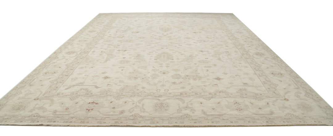 Hand Knotted Farhan Wool Rug 12' 11" x 16' 10" - No. AT56494