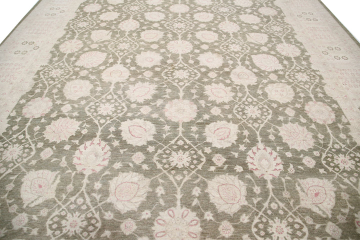 Hand Knotted Serenity Wool Rug 11' 11" x 14' 5" - No. AT43989