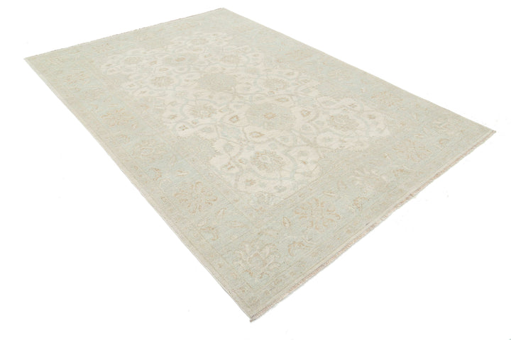 Hand Knotted Serenity Wool Rug 6' 0" x 8' 7" - No. AT44548