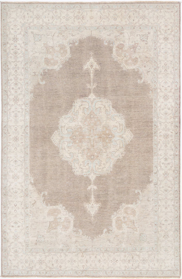 Hand Knotted Serenity Wool Rug 6' 7" x 10' 4" - No. AT68453