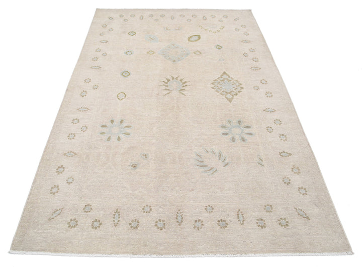 Hand Knotted Serenity Wool Rug 4' 9" x 7' 5" - No. AT45702