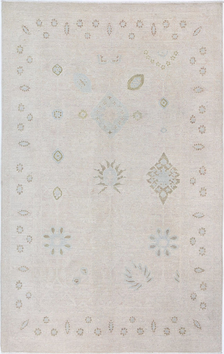 Hand Knotted Serenity Wool Rug 4' 9" x 7' 5" - No. AT45702