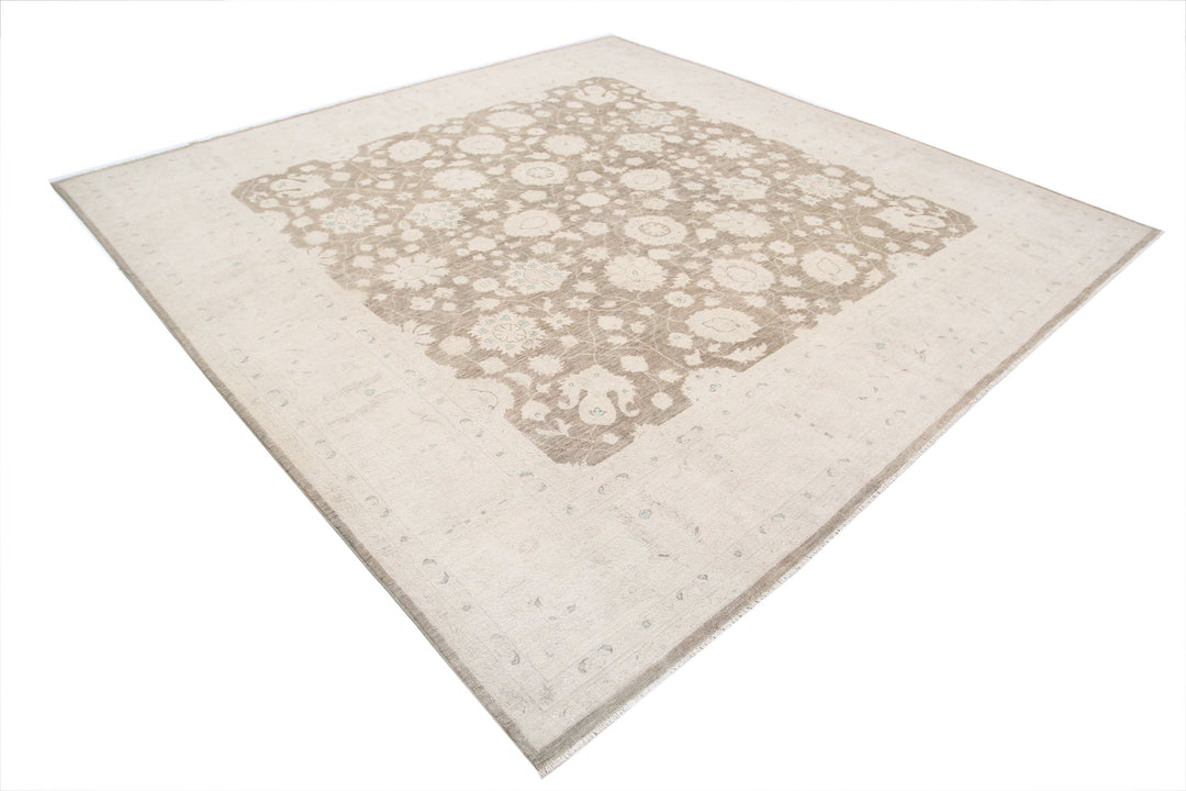 Hand Knotted Serenity Wool Rug 9' 7" x 9' 7" - No. AT58796