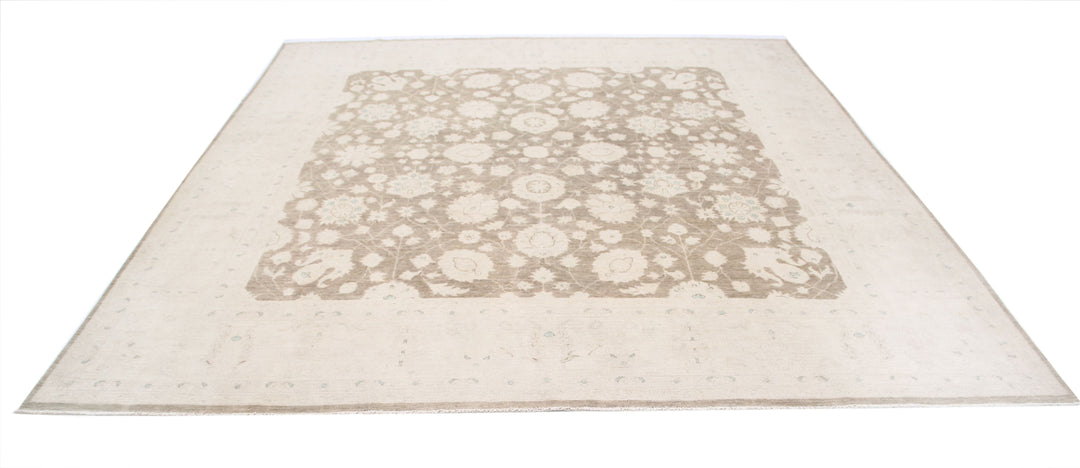 Hand Knotted Serenity Wool Rug 9' 7" x 9' 7" - No. AT58796