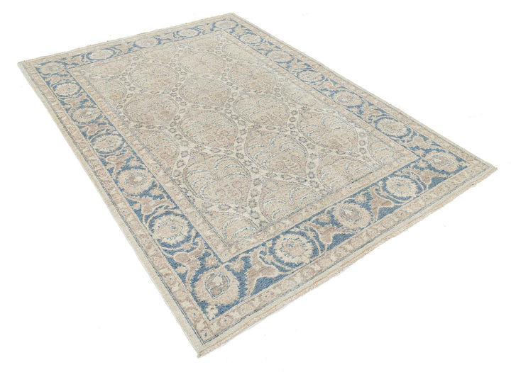 Hand Knotted Serenity Wool Rug 5' 6" x 7' 9" - No. AT43075