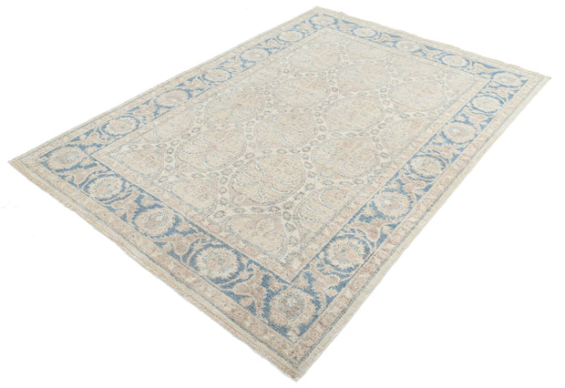 Hand Knotted Serenity Wool Rug 5' 6" x 7' 9" - No. AT43075
