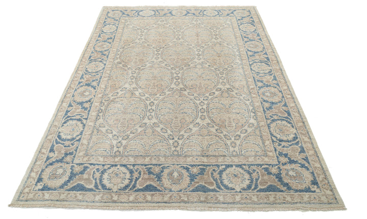 Hand Knotted Serenity Wool Rug 5' 6" x 7' 9" - No. AT43075