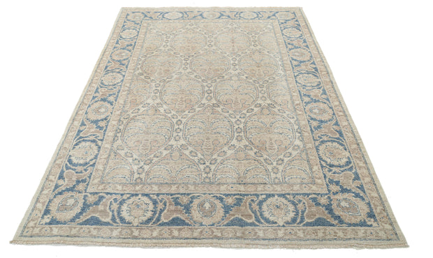 Hand Knotted Serenity Wool Rug 5' 6" x 7' 9" - No. AT43075
