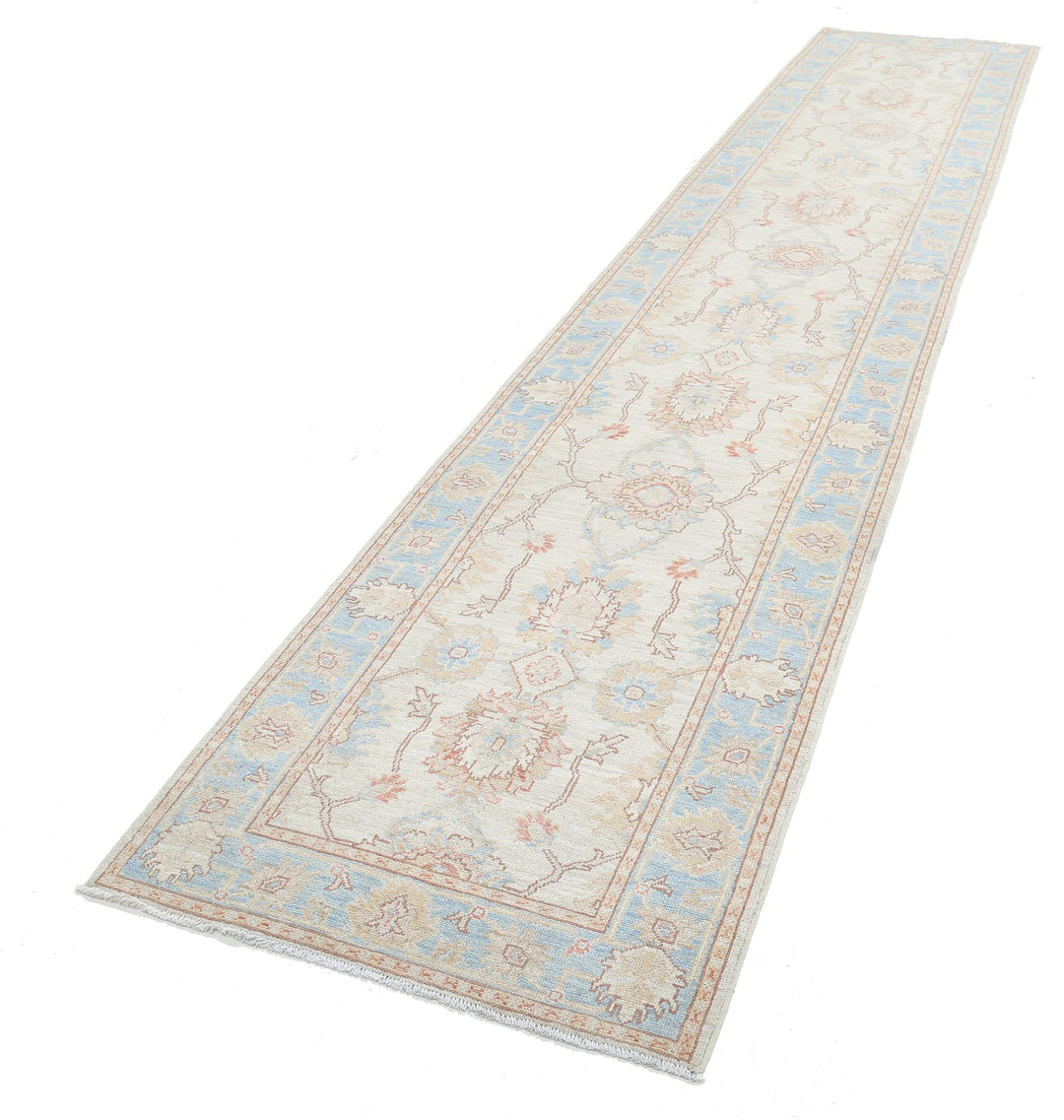 Hand Knotted Serenity Wool Rug 3' 1" x 15' 9" - No. AT49886