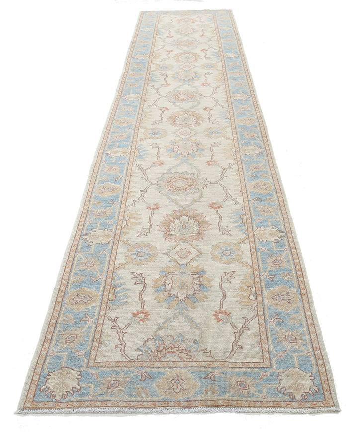 Hand Knotted Serenity Wool Rug 3' 1" x 15' 9" - No. AT49886