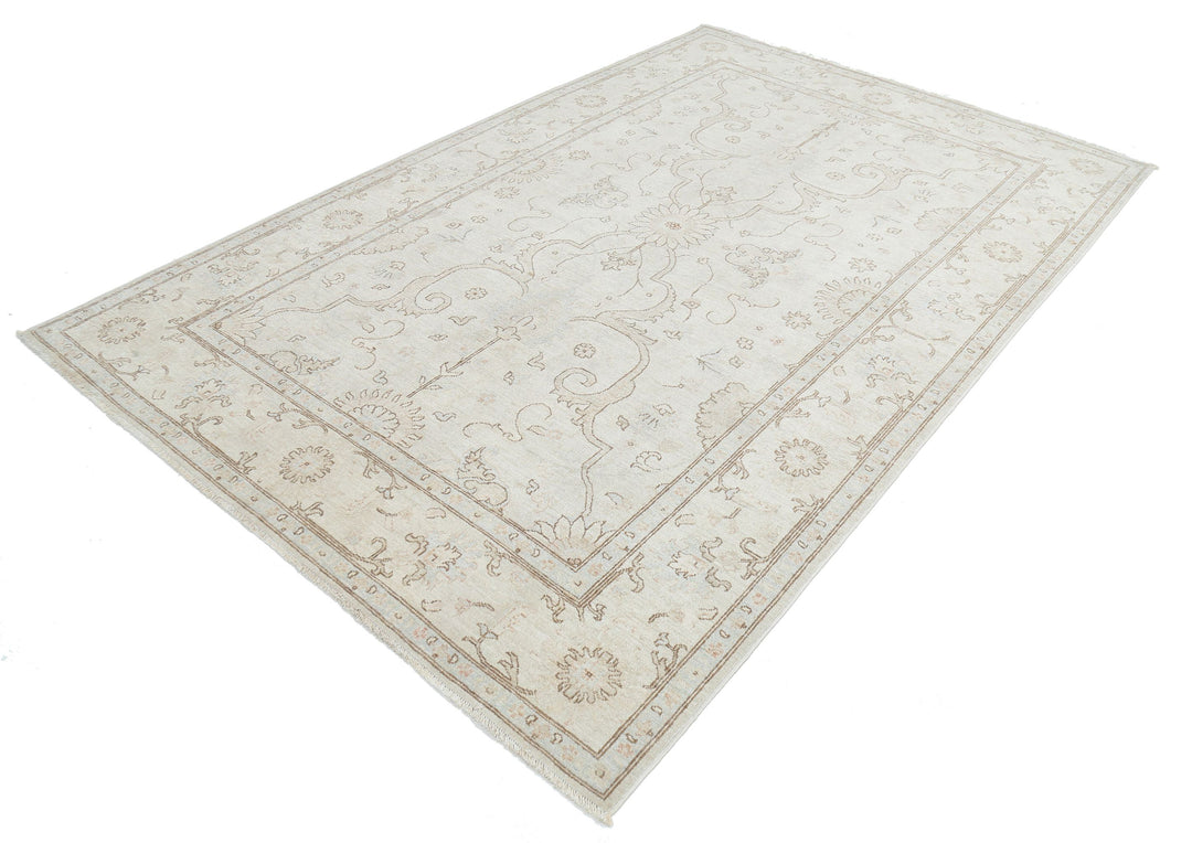 Hand Knotted Serenity Wool Rug 6' 0" x 8' 11" - No. AT57041