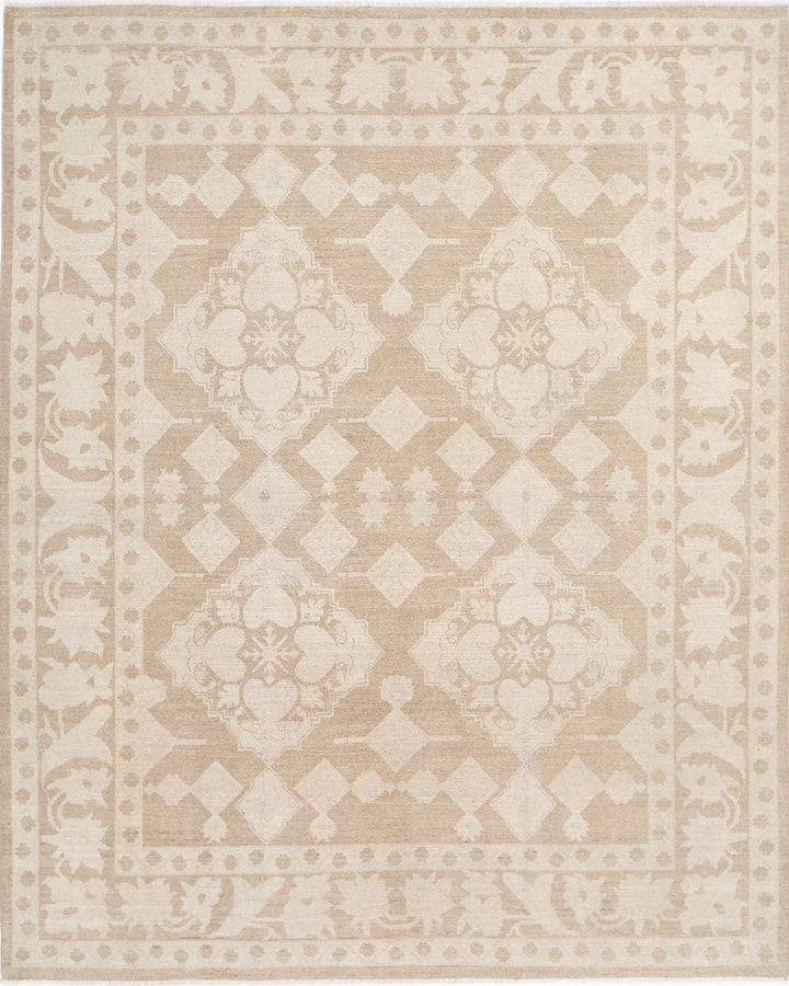 Hand Knotted Serenity Wool Rug 7' 10" x 9' 9" - No. AT61072