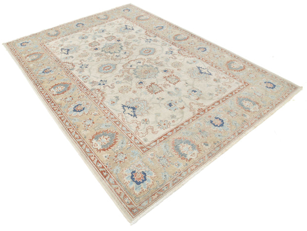 Hand Knotted Serenity Wool Rug 6' 1" x 8' 8" - No. AT16259