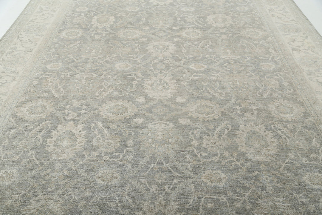 Hand Knotted Serenity Wool Rug 9' 7" x 12' 10" - No. AT57513