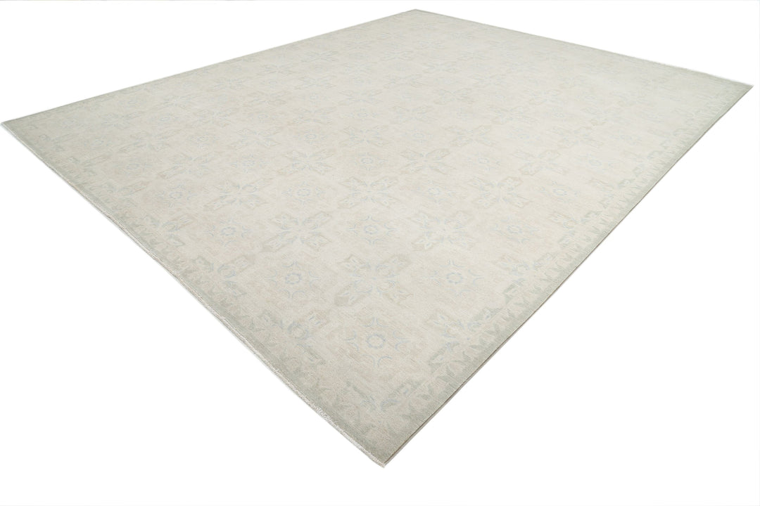 Hand Knotted Serenity Wool Rug 12' 2" x 14' 10" - No. AT40139