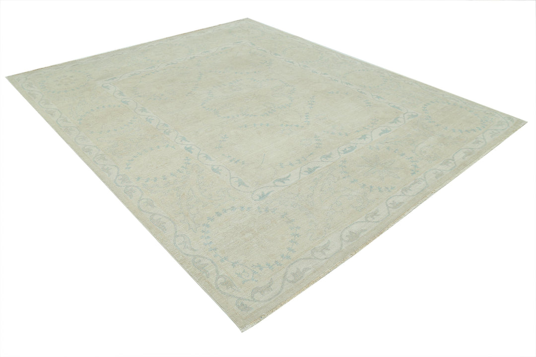 Hand Knotted Serenity Wool Rug 7' 9" x 9' 4" - No. AT83269