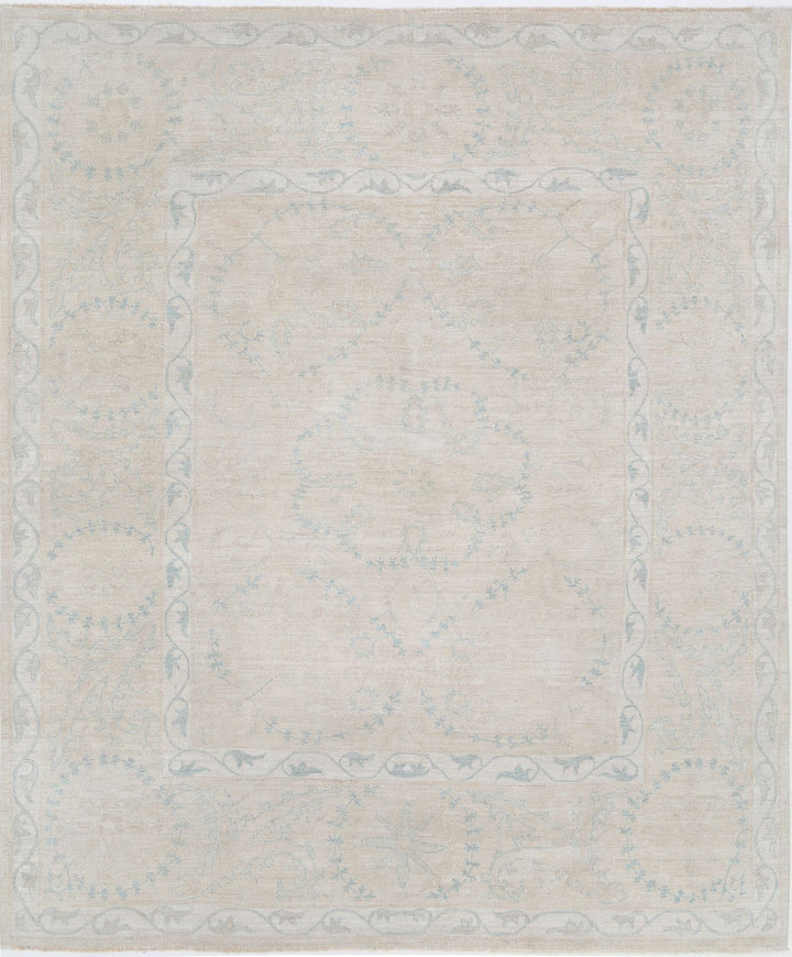 Hand Knotted Serenity Wool Rug 7' 9" x 9' 4" - No. AT83269