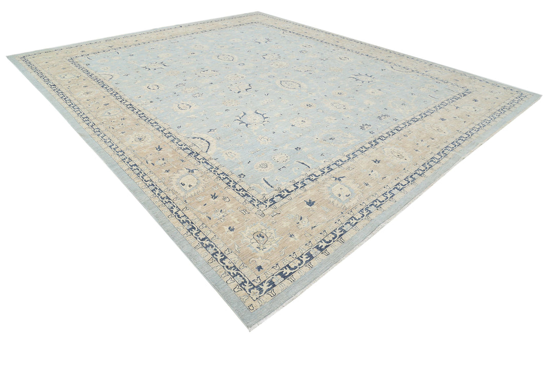 Hand Knotted Serenity Wool Rug 12' 10" x 14' 8" - No. AT91156