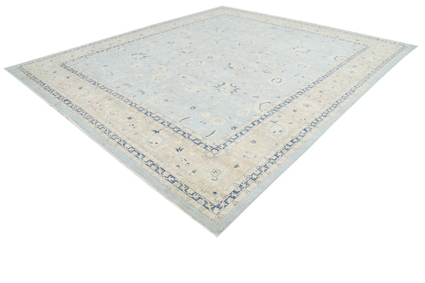 Hand Knotted Serenity Wool Rug 12' 10" x 14' 8" - No. AT91156