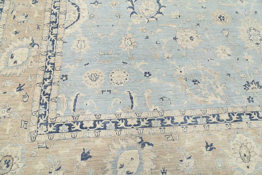 Hand Knotted Serenity Wool Rug 12' 10" x 14' 8" - No. AT91156