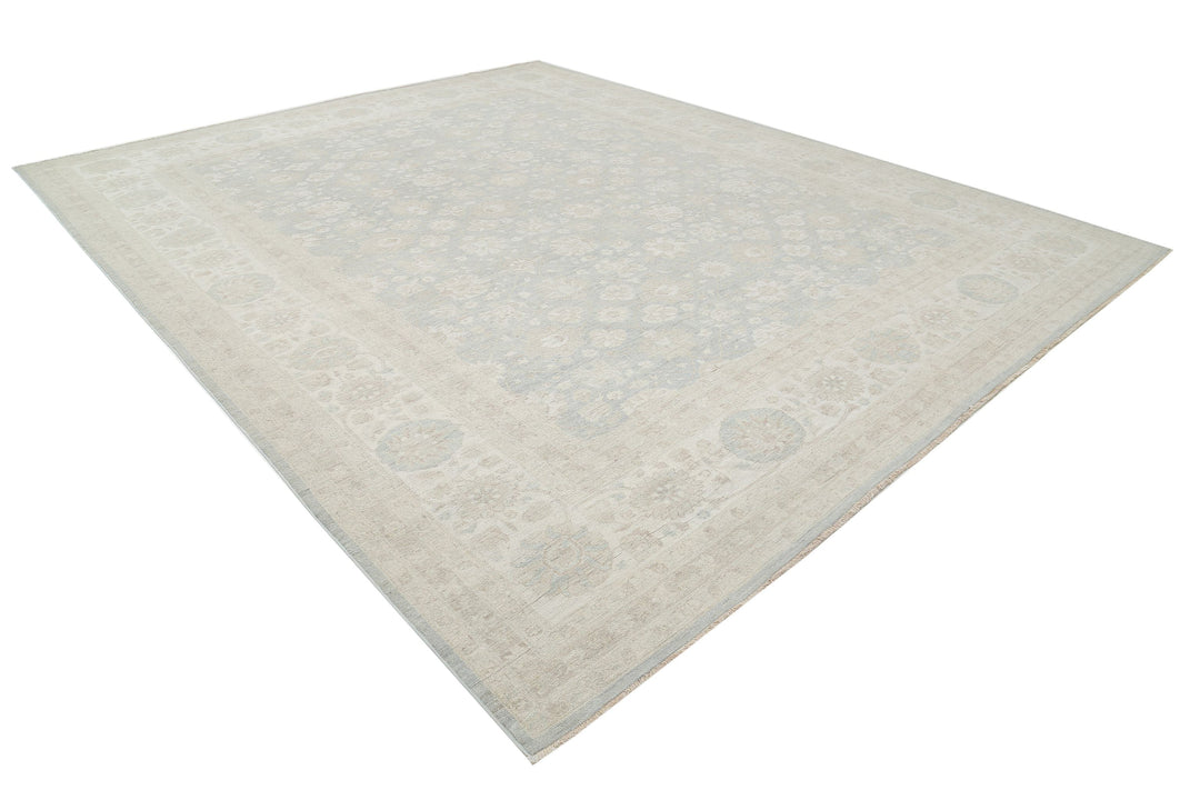 Hand Knotted Serenity Wool Rug 11' 5" x 14' 1" - No. AT64789