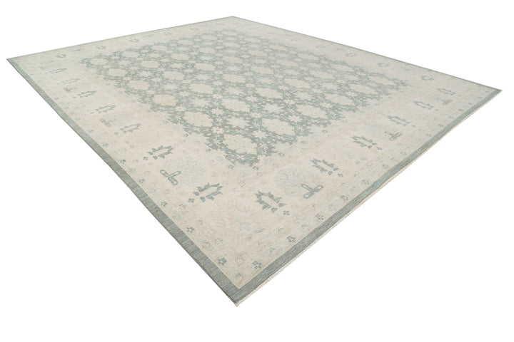 Hand Knotted Serenity Wool Rug 12' 10" x 15' 7" - No. AT36375