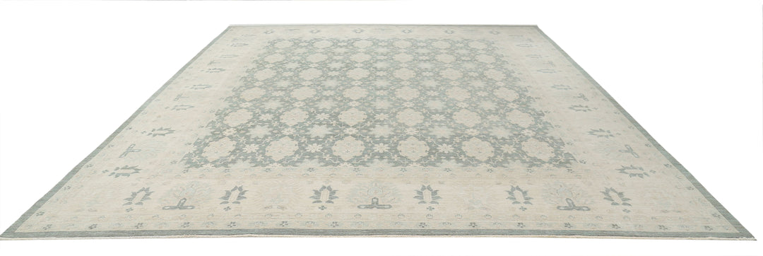Hand Knotted Serenity Wool Rug 12' 10" x 15' 7" - No. AT36375