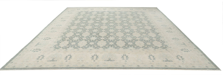 Hand Knotted Serenity Wool Rug 12' 10" x 15' 7" - No. AT36375