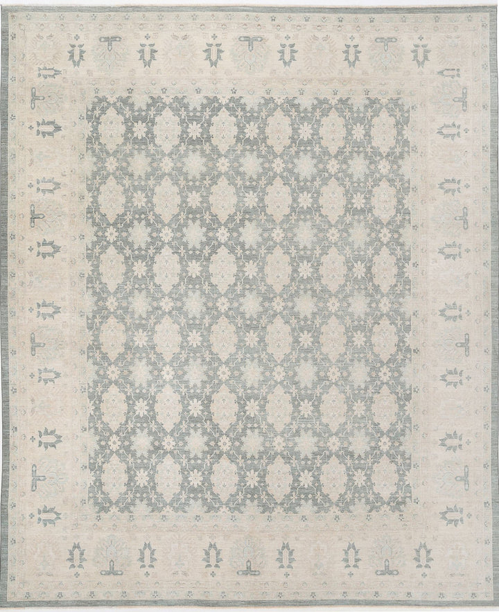 Hand Knotted Serenity Wool Rug 12' 10" x 15' 7" - No. AT36375