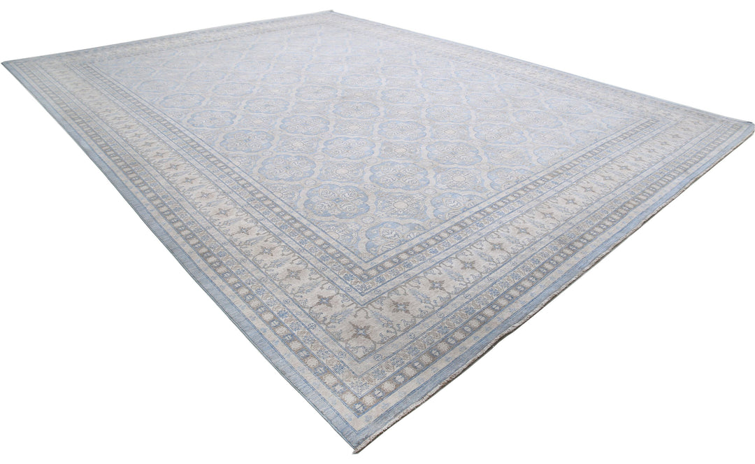 Hand Knotted Serenity Wool Rug 14' 1" x 18' 9" - No. AT68604
