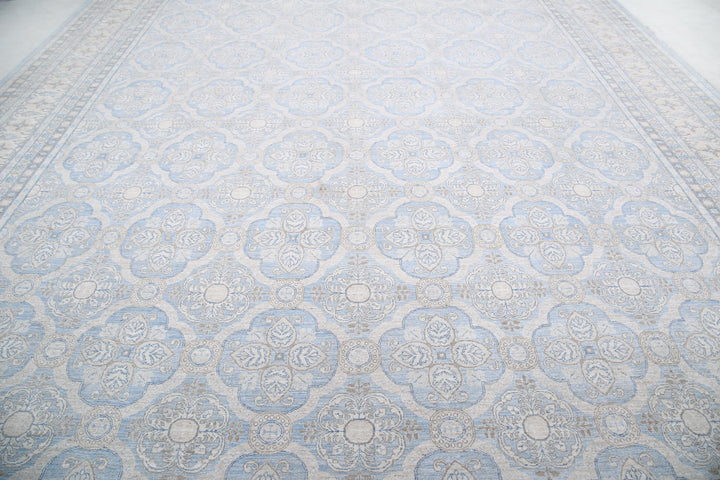 Hand Knotted Serenity Wool Rug 14' 1" x 18' 9" - No. AT68604