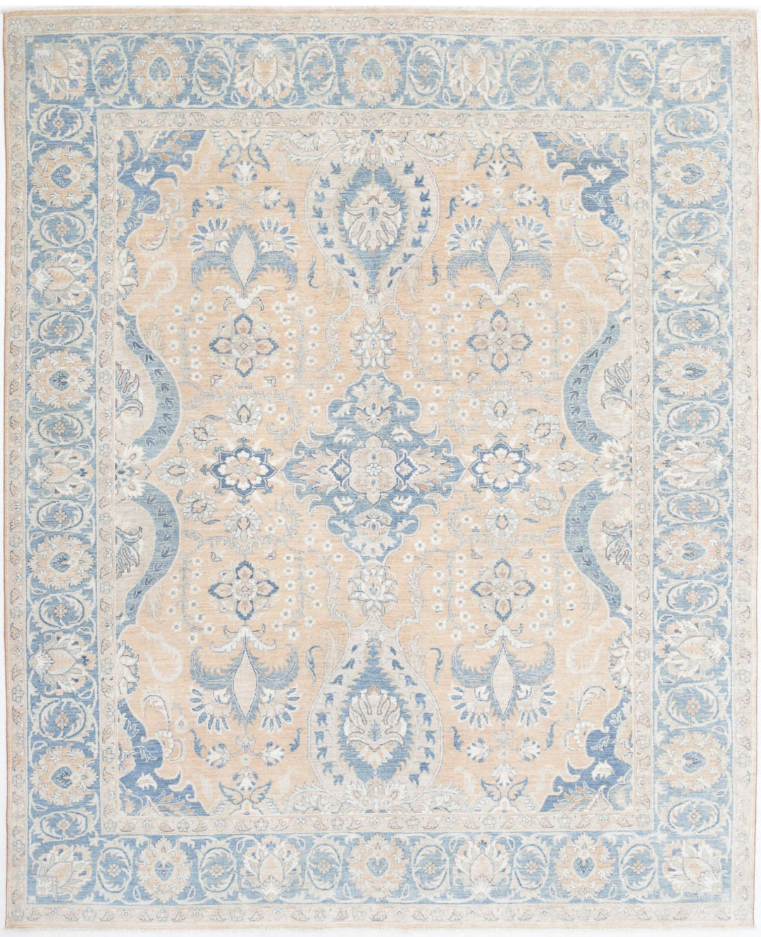 Hand Knotted Fine Serenity Wool Rug 7' 8" x 9' 5" - No. AT21684