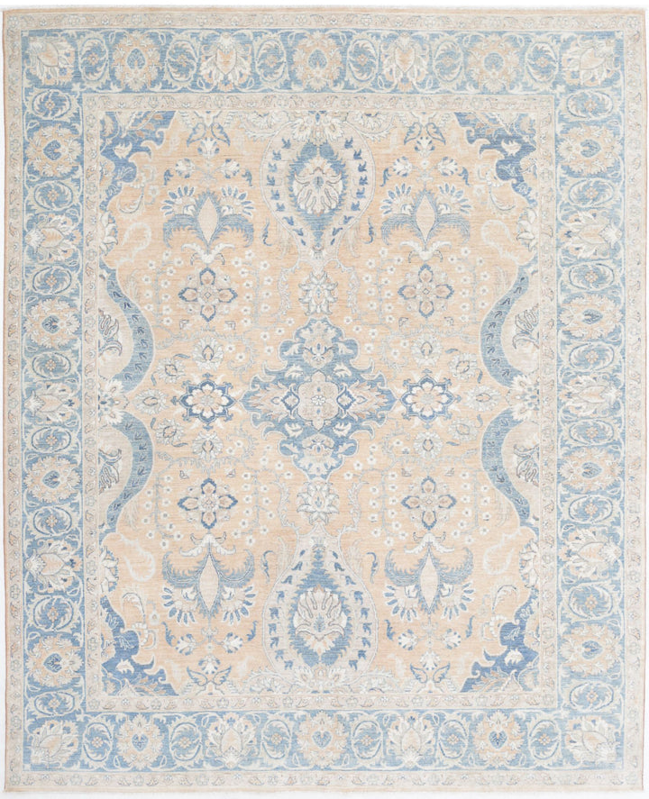 Hand Knotted Fine Serenity Wool Rug 7' 8" x 9' 5" - No. AT21684