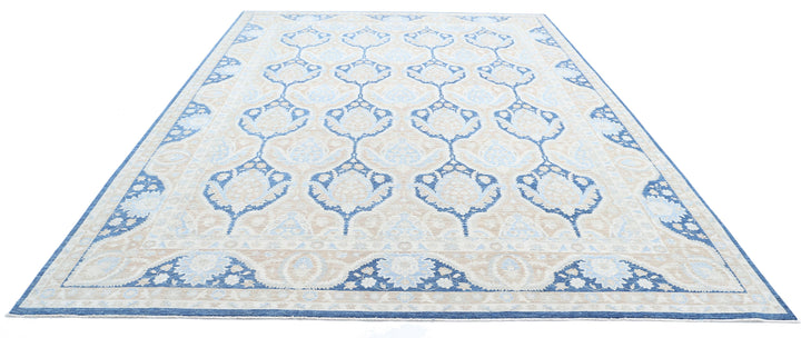 Hand Knotted Fine Serenity Wool Rug 9' 8" x 13' 7" - No. AT94099