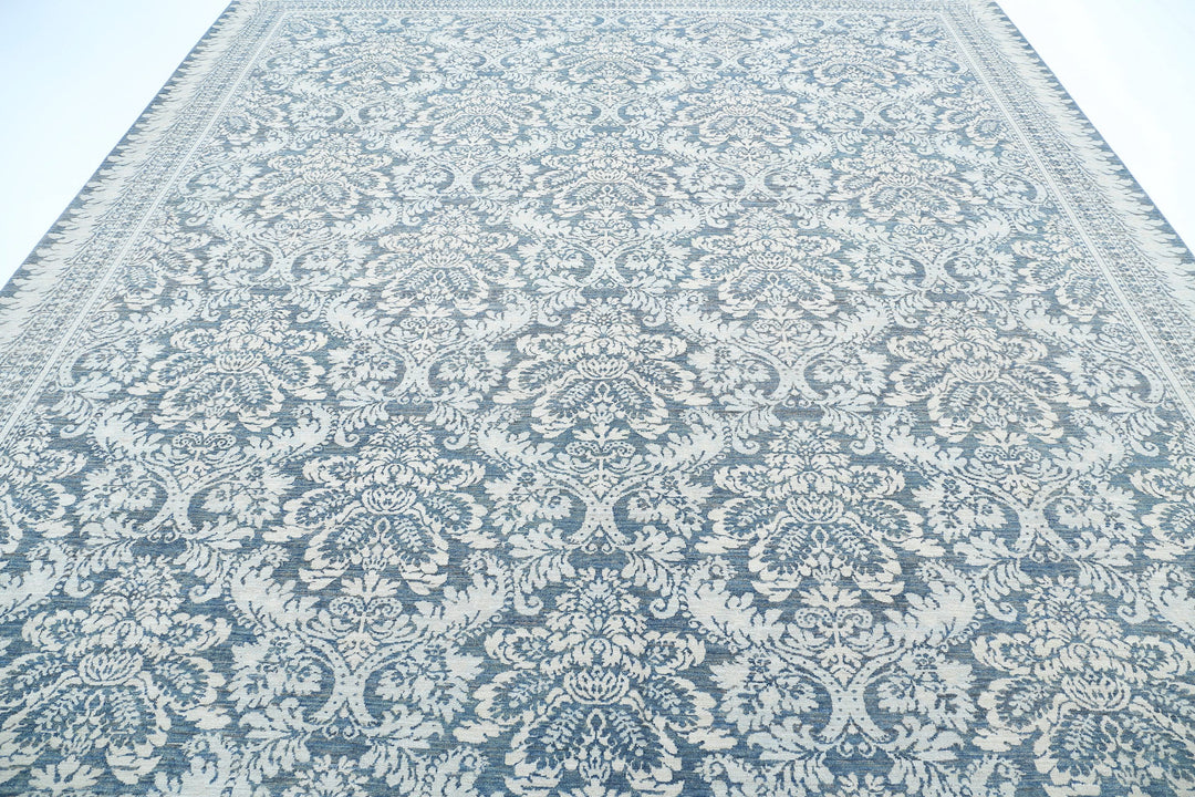 Hand Knotted Fine Serenity Wool Rug 10' 4" x 13' 2" - No. AT69195
