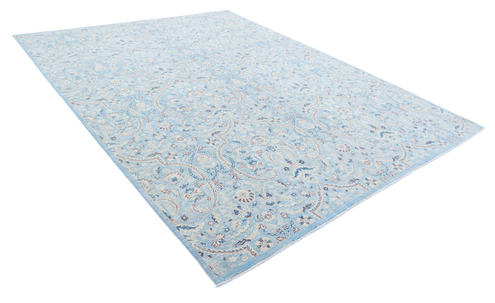 Hand Knotted Fine Serenity Wool Rug 8' 9" x 11' 7" - No. AT33565