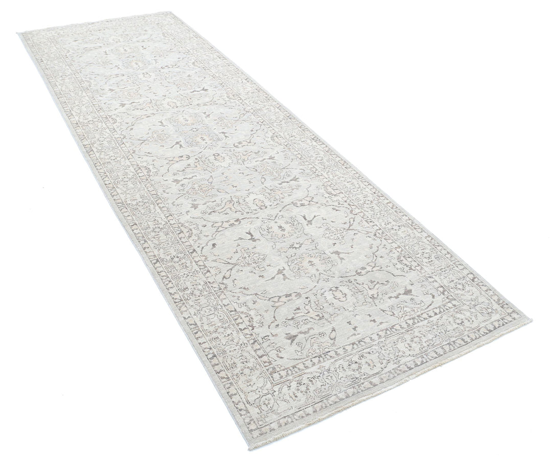 Hand Knotted Fine Serenity Wool Rug 3' 4" x 9' 10" - No. AT55367