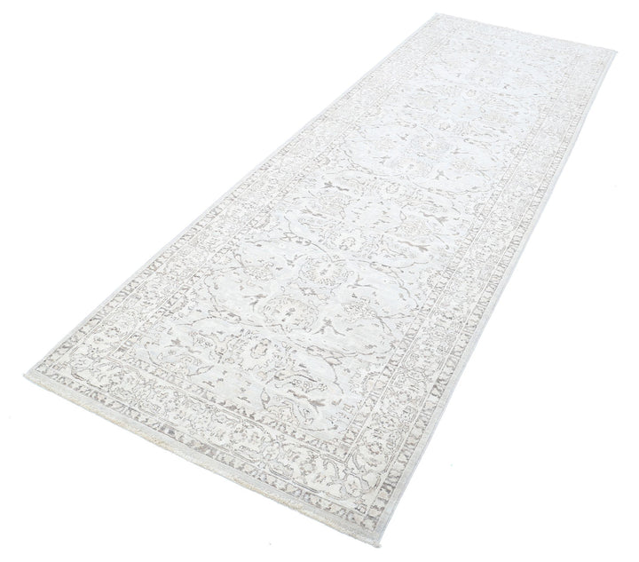 Hand Knotted Fine Serenity Wool Rug 3' 4" x 9' 10" - No. AT55367