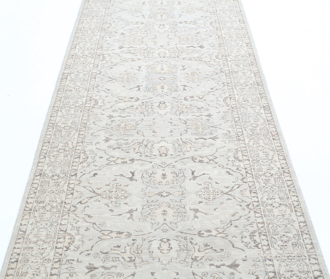 Hand Knotted Fine Serenity Wool Rug 3' 4" x 9' 10" - No. AT55367