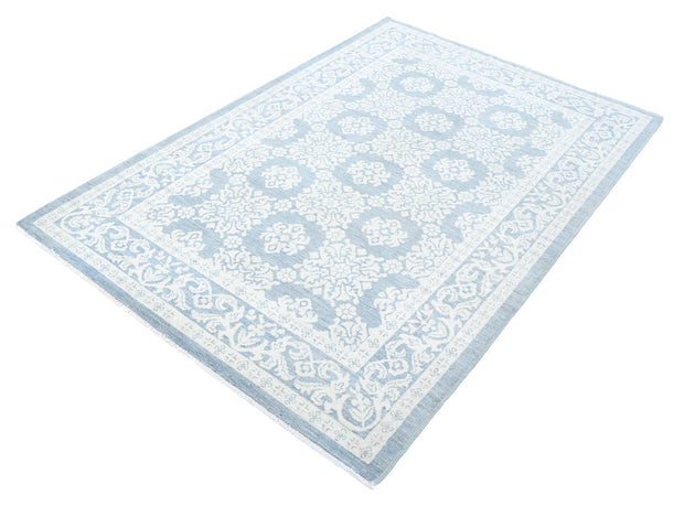 Hand Knotted Fine Serenity Wool Rug 4' 4" x 6' 6" - No. AT36789