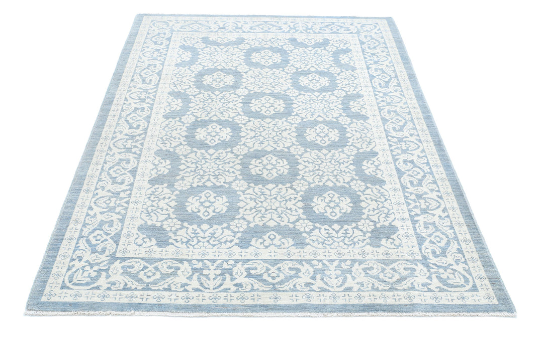 Hand Knotted Fine Serenity Wool Rug 4' 4" x 6' 6" - No. AT36789