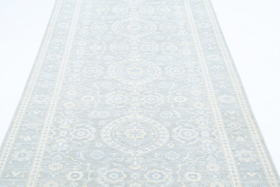 Hand Knotted Fine Serenity Wool Rug 4' 0" x 14' 3" - No. AT70502